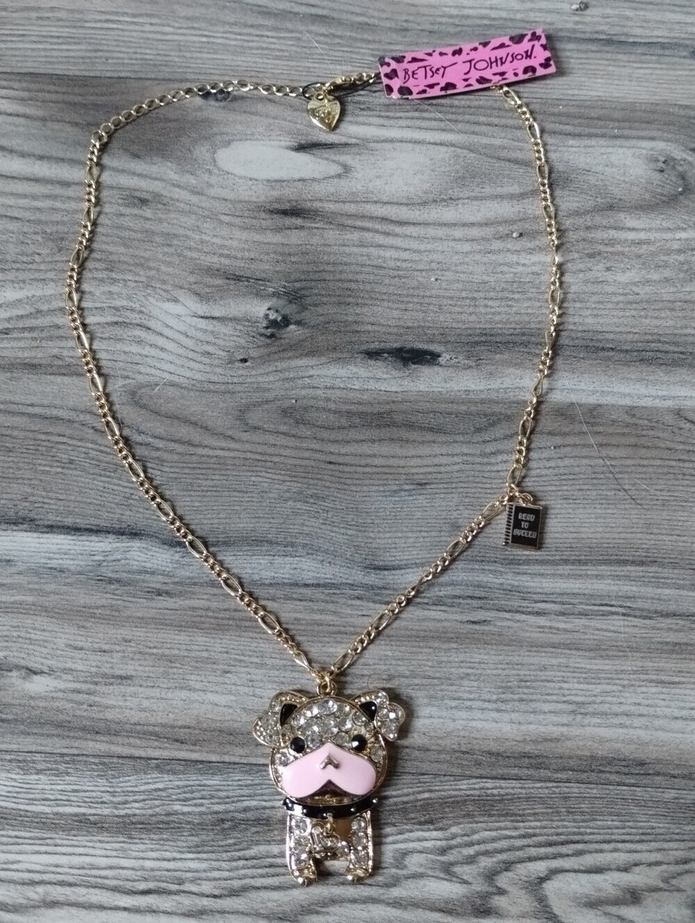 Betsey Johnson Pet Shop Collection Dog Necklace